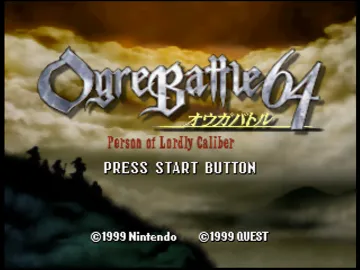 Ogre Battle 64 - Person of Lordly Caliber (Japan) (Rev 1) (Wii Virtual Console) screen shot title